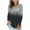 Gray, variant on TIHLMK Women's Tops, Tees & Blouses Womens Long Sleeve V-Neck Gradient Colour Loose Casual Tee T-Shirt Tops Green