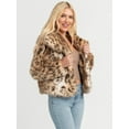 thumbnail image 2 of Jessica Simpson Women's Round Collar Faux Fur Jacket, Sizes XS-XXL, 2 of 8