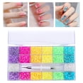 thumbnail image 4 of 5000 Uds. Adornos de para uñas, decoración , colores mezclados con , arte de uñas para disfraces, ropa, artes faciales, manualidades, zapatos 20 Rejillas 25cmx10cm Sunnimix Cuentas de uñas, 4 of 8