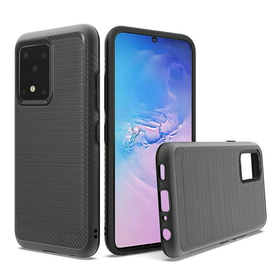 GSA Slim Brushed Case w/Edge Design for Samsung Galaxy S20 Ultra - Black