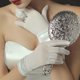 thumbnail image 5 of Elegantes guantes de novia Longitud de la muñeca Guantes de boda blanca Tul Guantes cortos de para Matrimonio Accesorios, 5 of 9