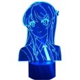 thumbnail image 1 of Usb Remote Touch Base 3d Anime Waifu Mai Sakurajima Led Night Light para la decoración del dormitorio Mai Light Gift para amigo Sakurajima Bunny Girl Lámpara Led Feliz Sencillez, 1 of 5