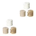 thumbnail image 2 of Guardurnaity Cintas de seda de gasa con flecos para decoración de ramos de boda profunda Blanco+Beige 2piezas, 2 of 4