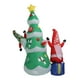 thumbnail image 3 of Decoración inflable para exteriores con enano y árbol de Navidad 1,8 m IP44 oso de fresa, 3 of 10