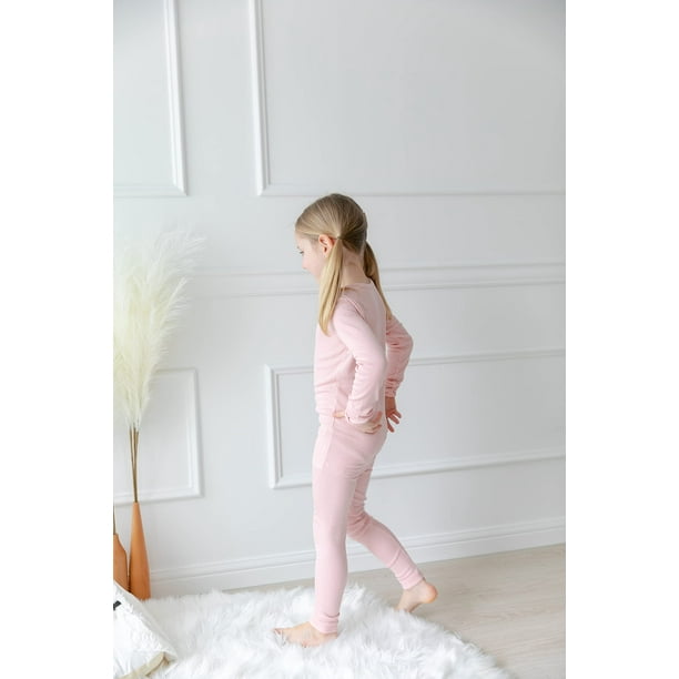 AVAUMA Baby Boys Girls Pajama Set Kids Toddler Snug fit Ribbed Sleepwear pjs for Daily Life Style JM Pink L Walmart