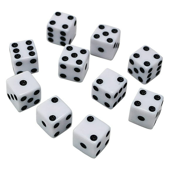 De Dados Acrílicos, Juego Pequeño, Accesorio De Juguete, Punto Cuadrado, Entretenimiento Digital, Juego De Dados, Fiesta En Casa, Herramientas Para Beber En Familia 10 Uds Eigraketly AP005970-00