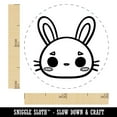 thumbnail image 2 of Charming Kawaii Chibi Rabbit Bunny Face Blushing Cheeks Self-Inking Rubber Stamp Ink Stamper - Black Ink - Mini 1/2 Inch, 2 of 7