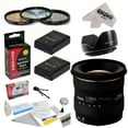 thumbnail image 1 of Sigma 10-20mm f/4-5.6 EX DC HSM Autofocus Lens for Nikon D3100, D3200, D3300, D5100, D5200, D5300 with 3 Piece Pro Filter Kit, Lens Hood, 2 EN-EL14 Batteries, Cleaning Kit, Microfiber, 1 of 7