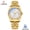 Full Gold White Noodles, variant on Gold mechanical watch with steel strap for men, fashionable trendy business mechanical watch, men's wristwatch, stylish and trendy business watch
