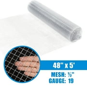 Fencer Wire Hardware Cloth Heavy Duty Welding Fencing 19 Gauge with Mesh Size 1/2”, 4 x 5