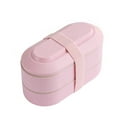 thumbnail image 2 of Boovnll Bento Box, Three Layer Lunch Box Microwave Food Container Set with Reusable Fork Spoon, Bento Box Adult, Bento Box for Kids, Lunch Box Containers, 2 of 5
