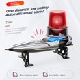 thumbnail image 4 of Bateau Télécommandé, Bateaux de Course Rapides 4 Canaux 2.4GHZ pour Piscines Lacs, Bateau RC Haute Vitesse 30KM/H pour Enfants Adultes, 4 of 6