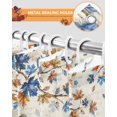 thumbnail image 4 of Thanksgiving Fall Linen Watercolor Blue Watercolor Pumpkin Shower Curtain Set ，Waterproof Fabric Shower Curtains Shower Curtains for Bathroom,Bathroom Decor 72"x78", 4 of 7