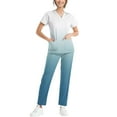 thumbnail image 5 of GXIPO Scrubs for Women Set Tie Dye Nursing Uniform Stretch V-Neck Top & Pocket Pants Workwear, 5 of 6