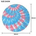 thumbnail image 6 of Colorful Tie Dye Pattern Round Tablecloth 60"x60",Wrinkle Wipeable Table Cloth for Kitchen Dining Room Picnic Patio Party, 6 of 6