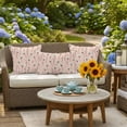 thumbnail image 6 of Outdoor Pillow Cover Dandelion Floral Set of 2 Waterproof Throw Pillowcases Botanical Decorative Patio Furniture Pillows for Couch Garden Indoor & Outdoor Use, 6 of 9