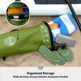 thumbnail image 4 of Mochila impermeable STOVER 10L con tapa enrollable, impermeable, verde, 4 of 8