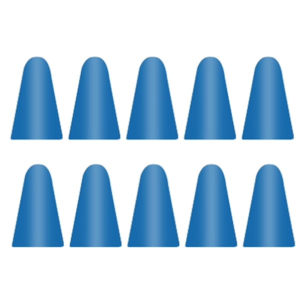 Cateissary 10 piezas Nib Caps Profesional resistente a los arañazos Práctico extraíble Pantalla táctil de silicona Pen Tip Case Cover Low Electrónica Azul oscuro