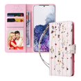 thumbnail image 1 of Compatible With Samsung Galaxy S20 Plus 5g Case Retro Gilded Flower Pu Leather Rfid Blocking Wallet Cover, 1 of 3