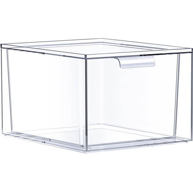 Sorbus Cajones Acrílicos Apilables - Organizadores de Maquillaje Transparentes para Tocador - 1 Contenedor de Plástico para Decoración, Organización de Baños, Suministros de Oficina, Debajo Del Lavabo