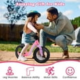 thumbnail image 6 of Harmijoy 12 Inch Toddler Balance Bike, No Pedal Training Bicycle w/ Adjustable Seat Height & Magnesium Alloy Frame, Indoor Outdoor Kids Push Bike w/ Inflatable Rubber Tires, 6 of 8