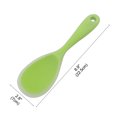 thumbnail image 3 of 8.9" Silicone Soup Ladle Spoon Wood Hand Restaurant Kitchen Scoop Utensil Cooking Supplies Green, 3 of 7