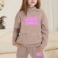 thumbnail image 2 of Zylarhe Girls Boys Sweatshirt Girls Outfits&Set Child Toddler Boys Girls Sweatsuits Ocean Graphic Pullover Hoodie Tops And Sweatpants Fashion Tracksuit Set Khaki 2-3 Years, 2 of 4