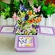 thumbnail image 4 of Tarjeta de feliz cumpleaños 3D con ramo de mariposas emergente, caja de regalo, tarjeta de felicitación de cumpleaños para familiares y amigos., 4 of 7