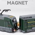 thumbnail image 4 of Alloy High-speed Train Model Diecasts Metal Rail Electric Green Bullet Train Metro Vehicles Model Sound and Light Kids Toys Gift, 4 of 6