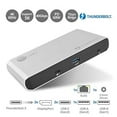 thumbnail image 2 of SIIG Thunderbolt 3 or USB C Dual 4K Display Docking Station with 60W Laptop Charging - Titan Ridge (1x USB 3.0, 2X USB 3.1, 2X DP 1.2, 2X USB-C, Ethernet) for Windows PC & MacBook Pro JU-DK0C11-S1, 2 of 5