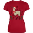 thumbnail image 1 of Christmas Fa La Llama Juniors Soft T Shirt, 1 of 1