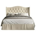 thumbnail image 3 of HMD Riley King Tufted Upholstered Platform Bed, Beige, 3 of 3