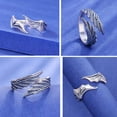 thumbnail image 5 of Simple Angel Demon Wing Couple Ring Set Ins Lovers Retro Creative Jewelry, 5 of 14