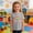 Gray, variant on Cethrio Girls T Shirts, Cotton School Short Sleeve Graphic Tees Summer Tops Purple Size 10