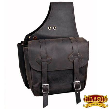 Tucker Trail Saddles - Hilason Leather Chap Leather Horse Saddle Bag for trail