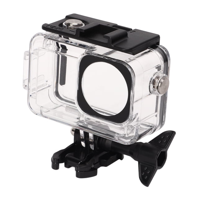 Action Camera Waterproof Case, Stainless Steel Button Camera Protective Housing Case 40m Underwater Easy Expansion For Swimming