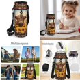 thumbnail image 6 of Yspwyqan Sunflower Highland Cow Aztec Kids Backpack Set 4Pcs with Lunch Box Pencil Case Water Bottle Bag, Double Zip Lightweight Large Capacity Bookbag Fits 14" Laptop for School, 6 of 7