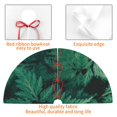 Adobk Green Leave Fern Print Christmas Tree Skirt Christmas Tree