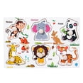 thumbnail image 1 of Rompecabezas de madera Montessori para niños tablero de agarre manual alfabeto números cognición juguetes educativos de aprendizaje, 1 of 5
