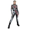 thumbnail image 1 of Combinaison Chaton Skinny Extensible Cosplay Animal Squelette 3d pour Femmes Halloween, 1 of 3