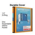 thumbnail image 2 of Staples 1.5" 3-Ring Better Binder Orange (13467) 651861, 2 of 7