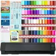 Silhouette Cameo PRO MK-II w/ 64 Oracal Vinyl Sheets, Blades, Tools, Guides
