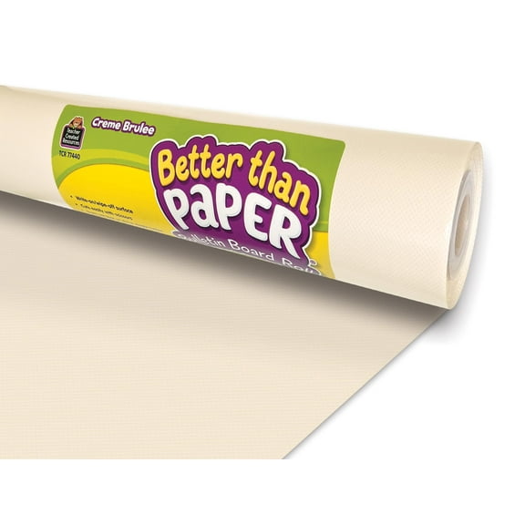 Better Than Paper Bulletin Board Roll Creme Brulee