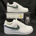 thumbnail image 1 of Ni&ke Air Force 1 Low White (Olive Custom Painted Swoosh) SC-#54W, 1 of 6