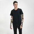 thumbnail image 5 of Easygdp Rabbits on Floral Adult Ice Silk Sunscreen Arm Cover with Thumbhole, Cooling Compression Arm Cover for Running, 5 of 8