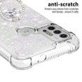 thumbnail image 3 of Funda para Motorola Moto G30/G10 con Brillo Líquido Flotante, Purpurina, Parachoques y Anillo Giratorio Soporte, 3 of 5