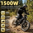 thumbnail image 4 of Amener Smart Electric Bike for Adults, with CarPlay & Android Auto Display, Integrated Front/Rear Ride Camera, 20" Fat Tire E-Bike, Peak 1500W Motor, 48V 15Ah Battery, UL2849, 4 of 9