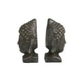 thumbnail image 5 of DecMode 4" Distressed Buddha Black Metal Bookends (Set of 2), 5 of 7