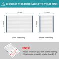 thumbnail image 2 of BBXTYLY Extra Large Expandable Roll Up Dish Drying Rack,Over The Sink Drying Rack Sink Cover Kitchen Sink Accessories Kitchen Rolling up Stainless Steel Drainer, Foldable,Rollable（Grey，25.1''-17.3''）, 2 of 6