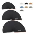 thumbnail image 2 of 2PCS Half Moon Round Window Cover Half Circle Window Shades Cordless Non-Woven Self Adhesive Shades Temporarily Window Blinds Cover Easy to Cut Install, 2 of 12